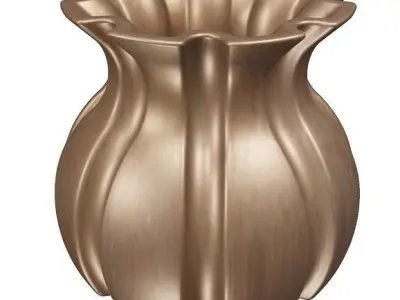 Spectacular Flower Vase Low-poly 3D model