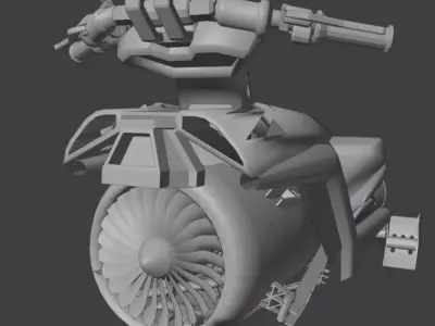 hover bike Free 3D model