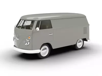 Volkswagen T1 Panel Van 1950 3d model 3D model