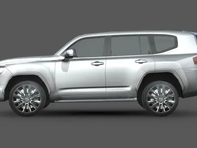 Toyota Land Cruiser 300 Low-poly 3D model