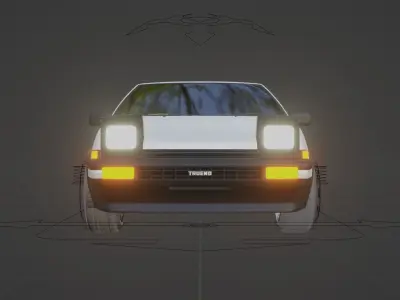 car totaya ae 86 3D model