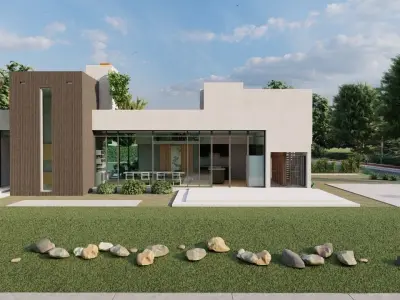 Casa Scene-villa-modern house 3D model