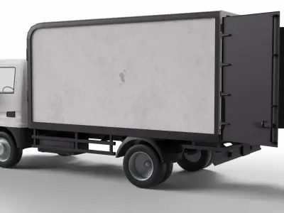 Truck Vehicle Gameready Low-poly 3D model