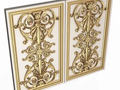 Backgammon Set 05 White Low-poly 3D model