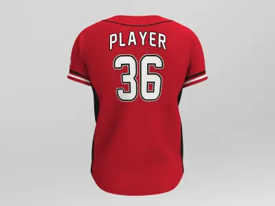 Mens Baseball Jersey 3D model