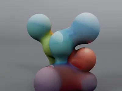 abstract statue 3D model