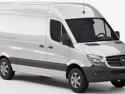 Mercedes Benz Sprinter Van L2H2 2018 3D model
