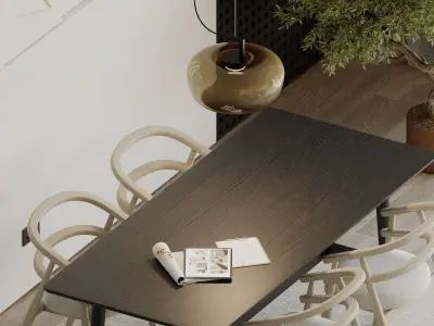 LOS ANGELES APARTMENT - Interior scene - 3d model 3D model 3D model