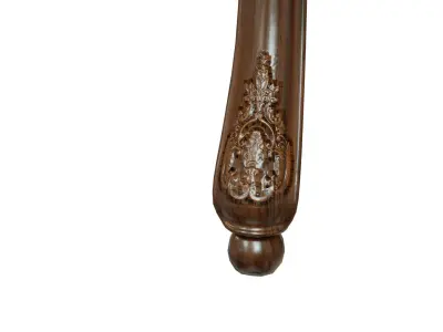 Classic table with carvings 2700 3D model