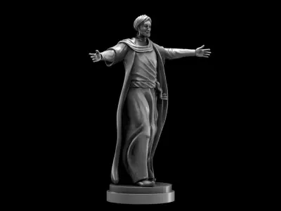 Statue Al-Khwarizmi - The Great Scientist and Mathematician 3D print model