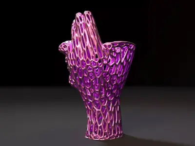 Thinking hands decor 3D print model