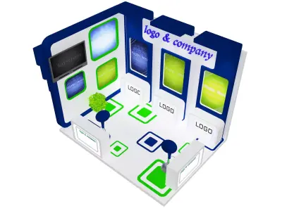 Booth Exhibition Stand a 28 3D model