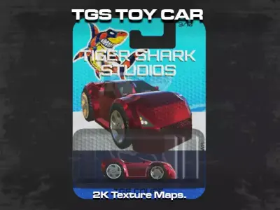 TOY CAR Low-poly 3D model