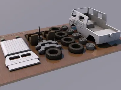 VOLVO LAPLANDER C202 CREWCAB 1977 3D print model