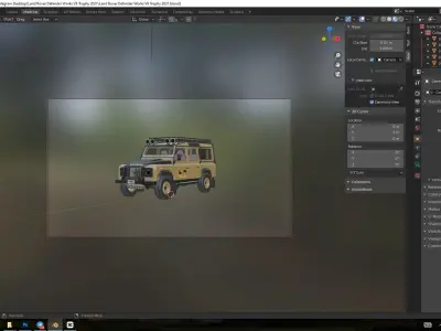 Land Rover Defender  Low-poly 3D model