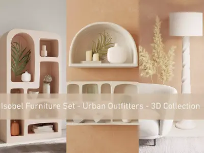 Isobel Furniture Set - Urban Outfitters - 3D Collection