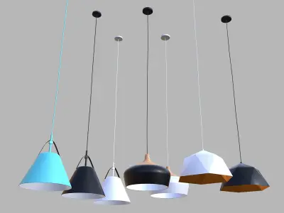 Nordic Pendant Light Collection 01 3D model