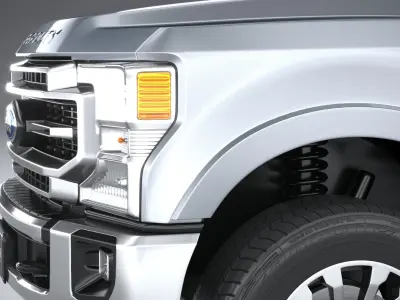 F-350 Super Duty Lariat Super Cab SB 2022 3D model