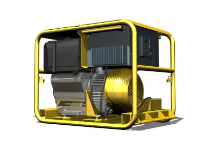 Diesel generator 3D model