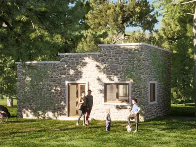 023Smallhouse1f58m2 Free 3D model