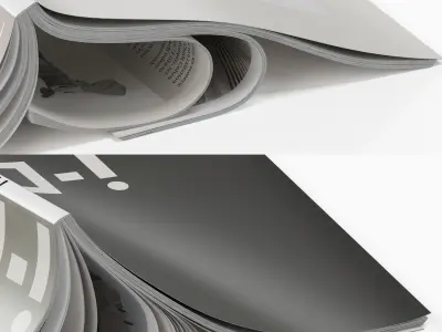 magazines cover upside 3D model