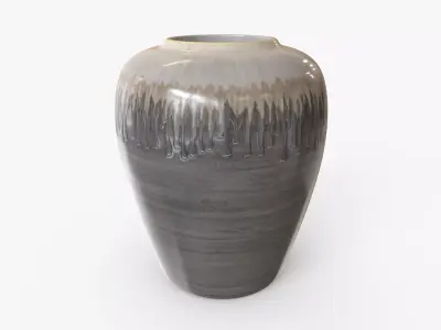 Vase Ceramic Melting Paint S Low-poly 3D model