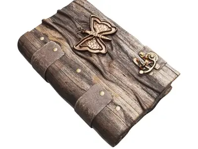 Decorative book Low-poly 3D model