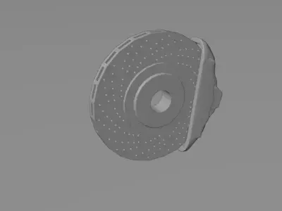 FR Calipers and Brackets LAM 3D model