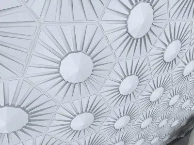 3d wall panel Low-poly 3D model