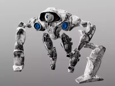 Hard Surface Robot  Free 3D model