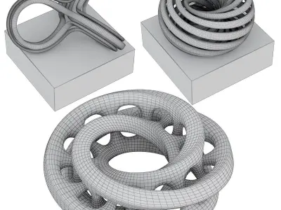 metal decor 3D model