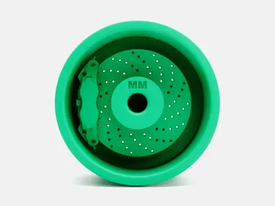 15x10 Weld S71 Wheel and Brake 3D print model