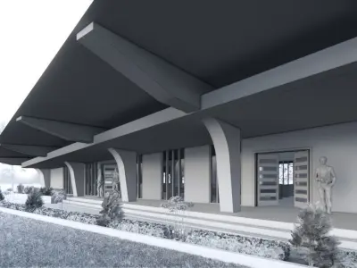 Two Church Design  3D model