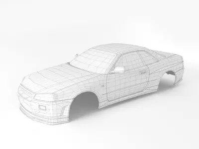 Nissan Skyline Body RC 3D print model