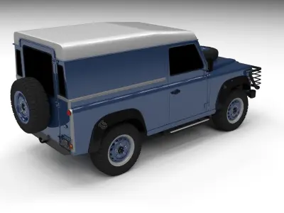 Land Rover Defender 90 Hard Top 3D model