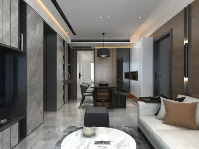 living room Interior  3D model