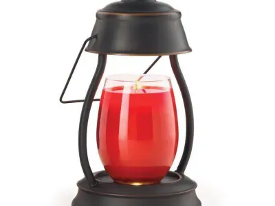 Metal Tabletop Wax Warmer - Candle Included - 2 Colour 3D model