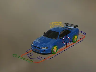 Skyline gtr34 3D model