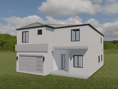 Ocean Creast Villa Low-poly 3D model