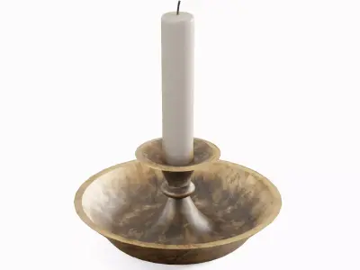 Candle Holder 01 Low-poly 3D model
