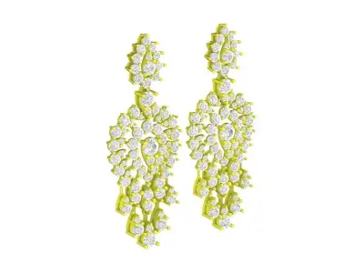 5836 viet nam luxury diamond women earrings 3D print model