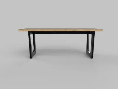 table Low-poly 3D model