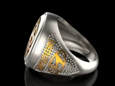 hyundai ring Silver Gold  Print 3D print model