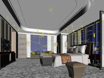 Hotel suite 3D model