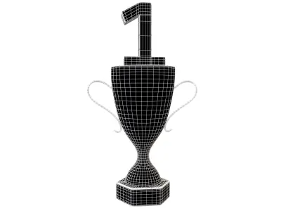 Trophy v5 003 Low-poly 3D model
