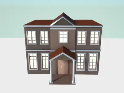 Classic House 3D model