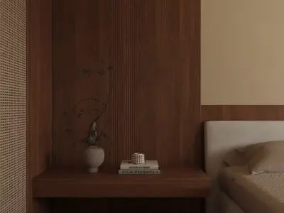 Retro bedroom 3D model