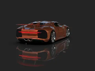Bugatti model car 3D model