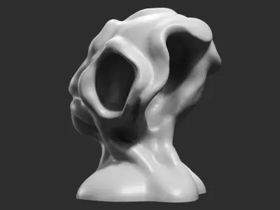 Modern Abstract Decorative sculpture 3d print model 54 3D print model