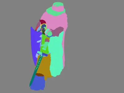 Stone Blood Festival Canyon - Entrance Statue 02 3D model